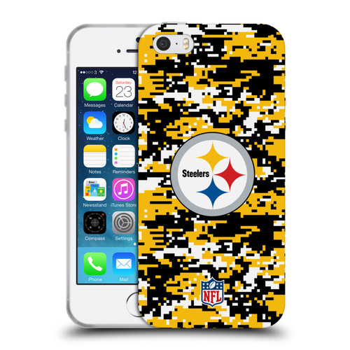 NFL Pittsburgh Steelers Graphics Digital Camouflage Soft Gel Case for Apple iPhone 5 / 5s / iPhone SE 2016