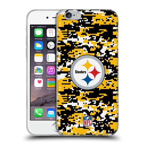 NFL Pittsburgh Steelers Graphics Digital Camouflage Soft Gel Case for Apple iPhone 6 / iPhone 6s