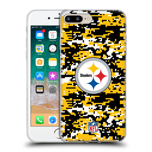NFL Pittsburgh Steelers Graphics Digital Camouflage Soft Gel Case for Apple iPhone 7 Plus / iPhone 8 Plus