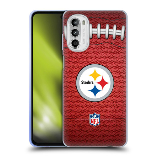 NFL Pittsburgh Steelers Graphics Football Soft Gel Case for Motorola Moto G52