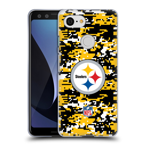 NFL Pittsburgh Steelers Graphics Digital Camouflage Soft Gel Case for Google Pixel 3