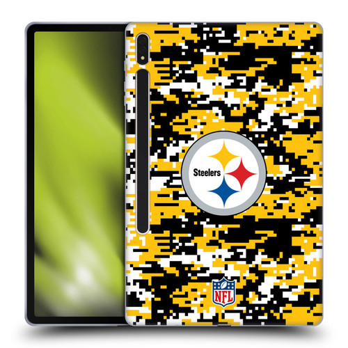 NFL Pittsburgh Steelers Graphics Digital Camouflage Soft Gel Case for Samsung Galaxy Tab S8 Plus