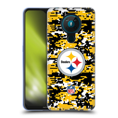 NFL Pittsburgh Steelers Graphics Digital Camouflage Soft Gel Case for Nokia 5.3