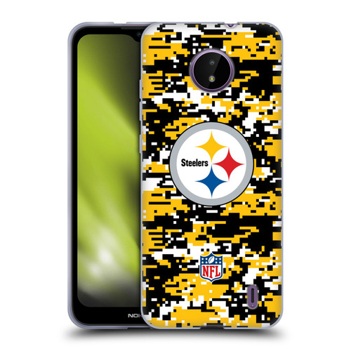NFL Pittsburgh Steelers Graphics Digital Camouflage Soft Gel Case for Nokia C10 / C20