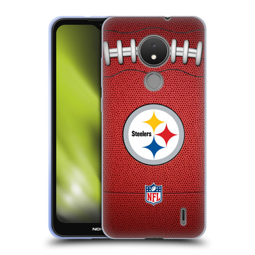 NFL Pittsburgh Steelers Graphics Football Soft Gel Case for Nokia C21