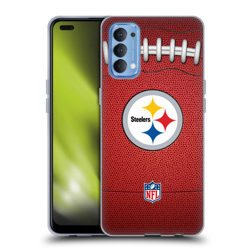 NFL Pittsburgh Steelers Graphics Football Soft Gel Case for OPPO Reno 4 5G