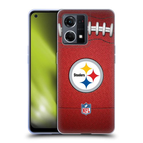 NFL Pittsburgh Steelers Graphics Football Soft Gel Case for OPPO Reno8 4G