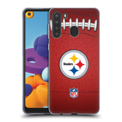 NFL Pittsburgh Steelers Graphics Football Soft Gel Case for Samsung Galaxy A21 (2020)