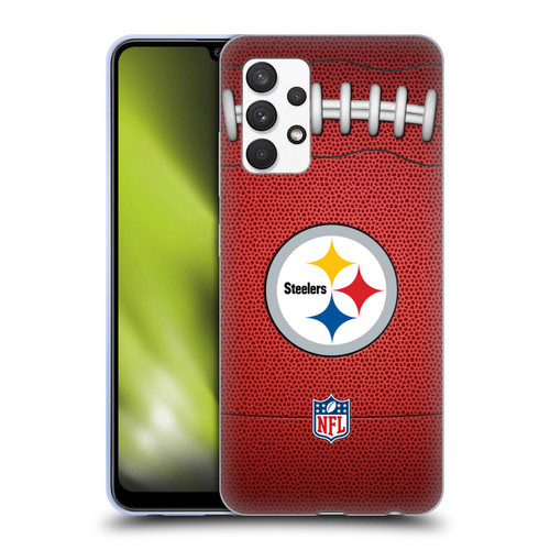 NFL Pittsburgh Steelers Graphics Football Soft Gel Case for Samsung Galaxy A32 (2021)