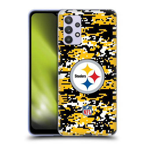 NFL Pittsburgh Steelers Graphics Digital Camouflage Soft Gel Case for Samsung Galaxy A32 5G / M32 5G (2021)