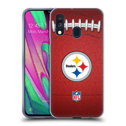 NFL Pittsburgh Steelers Graphics Football Soft Gel Case for Samsung Galaxy A40 (2019)