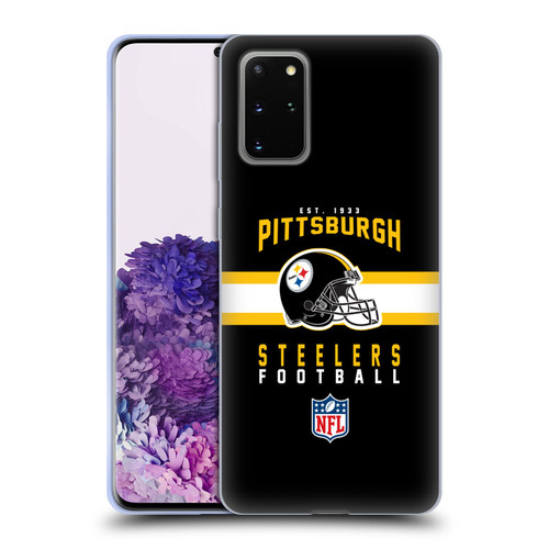 NFL Pittsburgh Steelers Graphics Helmet Typography Soft Gel Case for Samsung Galaxy S20+ / S20+ 5G