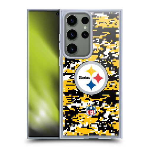 NFL Pittsburgh Steelers Graphics Digital Camouflage Soft Gel Case for Samsung Galaxy S23 Ultra 5G
