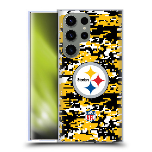 NFL Pittsburgh Steelers Graphics Digital Camouflage Soft Gel Case for Samsung Galaxy S23 Ultra 5G