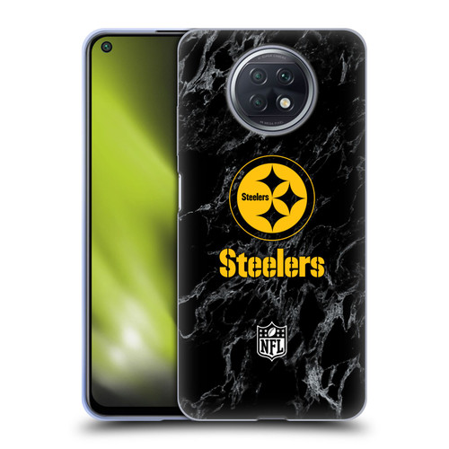 NFL Pittsburgh Steelers Graphics Coloured Marble Soft Gel Case for Xiaomi Redmi Note 9T 5G