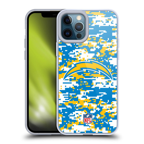 NFL Los Angeles Chargers Graphics Digital Camouflage Soft Gel Case for Apple iPhone 12 Pro Max