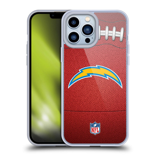 NFL Los Angeles Chargers Graphics Football Soft Gel Case for Apple iPhone 13 Pro Max