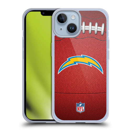 NFL Los Angeles Chargers Graphics Football Soft Gel Case for Apple iPhone 14