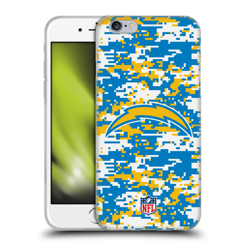 NFL Los Angeles Chargers Graphics Digital Camouflage Soft Gel Case for Apple iPhone 6 / iPhone 6s
