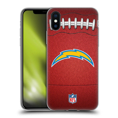 NFL Los Angeles Chargers Graphics Football Soft Gel Case for Apple iPhone X / iPhone XS