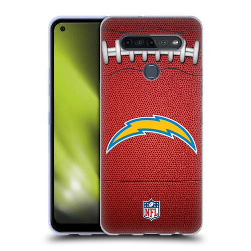 NFL Los Angeles Chargers Graphics Football Soft Gel Case for LG K51S