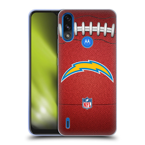 NFL Los Angeles Chargers Graphics Football Soft Gel Case for Motorola Moto E7 Power / Moto E7i Power