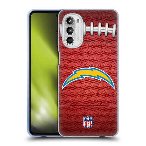 NFL Los Angeles Chargers Graphics Football Soft Gel Case for Motorola Moto G52