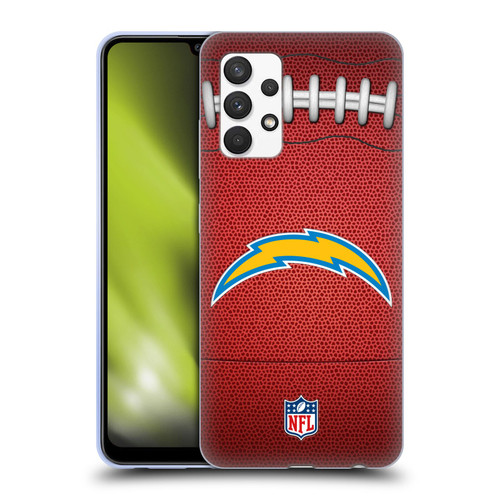 NFL Los Angeles Chargers Graphics Football Soft Gel Case for Samsung Galaxy A32 (2021)