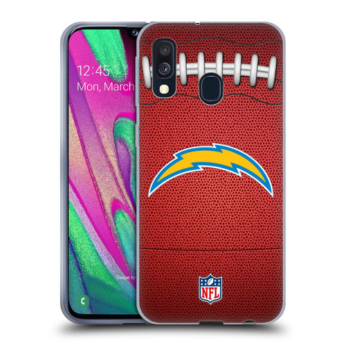 NFL Los Angeles Chargers Graphics Football Soft Gel Case for Samsung Galaxy A40 (2019)