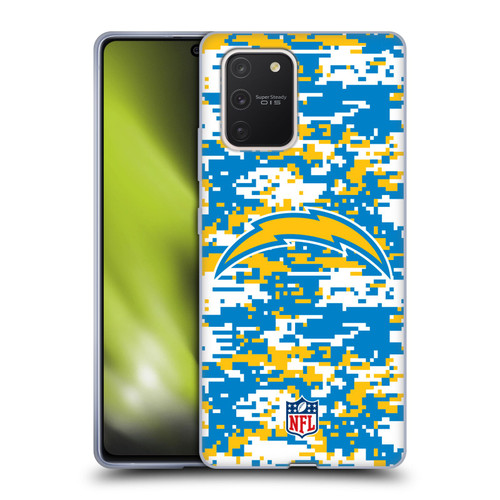 NFL Los Angeles Chargers Graphics Digital Camouflage Soft Gel Case for Samsung Galaxy S10 Lite