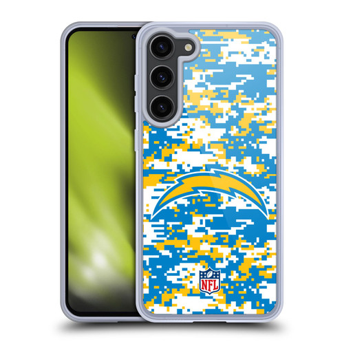 NFL Los Angeles Chargers Graphics Digital Camouflage Soft Gel Case for Samsung Galaxy S23+ 5G