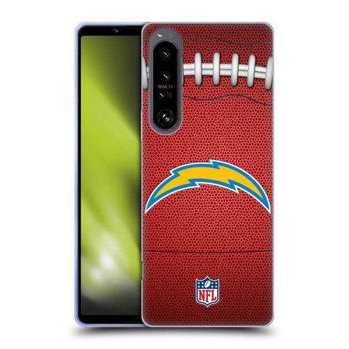 NFL Los Angeles Chargers Graphics Football Soft Gel Case for Sony Xperia 1 IV