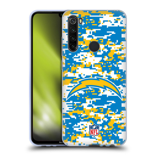 NFL Los Angeles Chargers Graphics Digital Camouflage Soft Gel Case for Xiaomi Redmi Note 8T