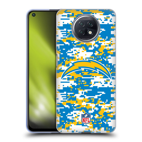NFL Los Angeles Chargers Graphics Digital Camouflage Soft Gel Case for Xiaomi Redmi Note 9T 5G