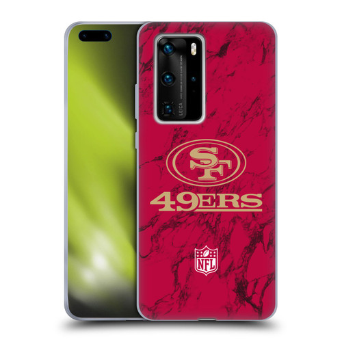 NFL San Francisco 49ers Graphics Coloured Marble Soft Gel Case for Huawei P40 Pro / P40 Pro Plus 5G