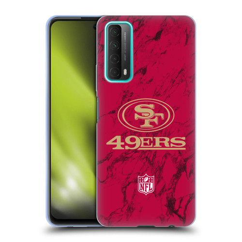 NFL San Francisco 49ers Graphics Coloured Marble Soft Gel Case for Huawei P Smart (2021)