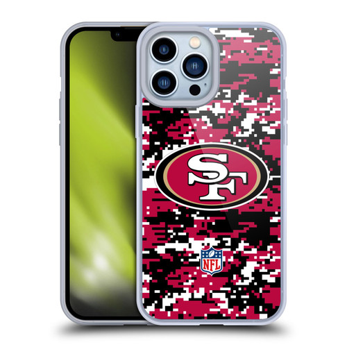 NFL San Francisco 49ers Graphics Digital Camouflage Soft Gel Case for Apple iPhone 13 Pro Max