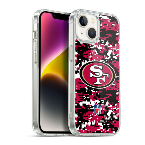 NFL San Francisco 49ers Graphics Digital Camouflage Soft Gel Case for Apple iPhone 14