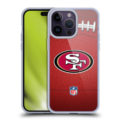NFL San Francisco 49ers Graphics Football Soft Gel Case for Apple iPhone 14 Pro Max