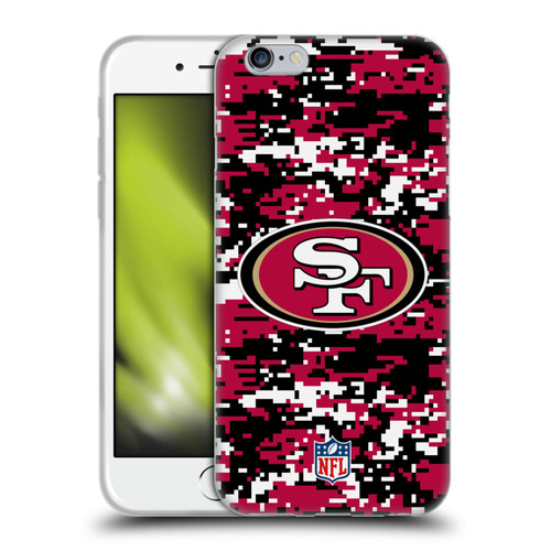 NFL San Francisco 49ers Graphics Digital Camouflage Soft Gel Case for Apple iPhone 6 / iPhone 6s