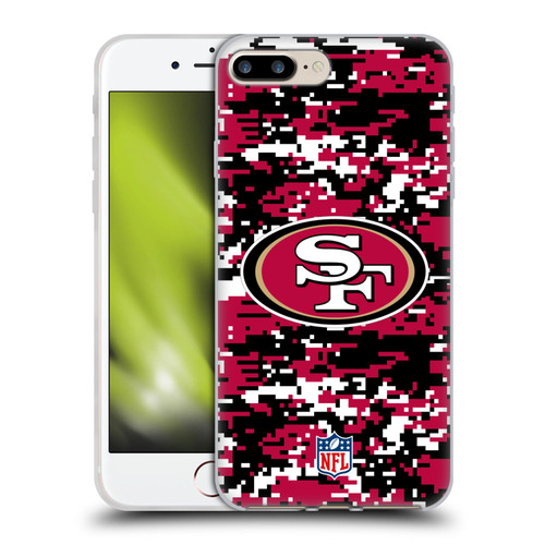 NFL San Francisco 49ers Graphics Digital Camouflage Soft Gel Case for Apple iPhone 7 Plus / iPhone 8 Plus