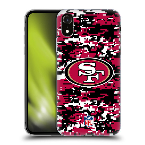 NFL San Francisco 49ers Graphics Digital Camouflage Soft Gel Case for Apple iPhone XR