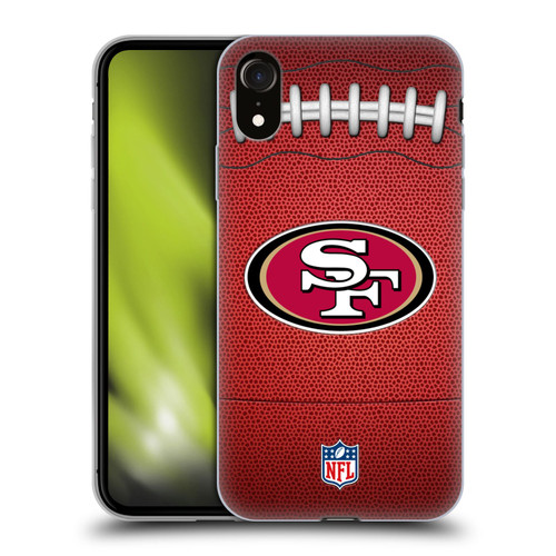 NFL San Francisco 49ers Graphics Football Soft Gel Case for Apple iPhone XR