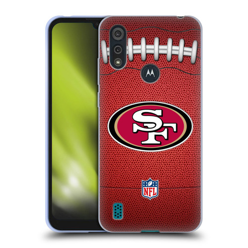 NFL San Francisco 49ers Graphics Football Soft Gel Case for Motorola Moto E6s (2020)
