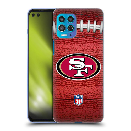 NFL San Francisco 49ers Graphics Football Soft Gel Case for Motorola Moto G100