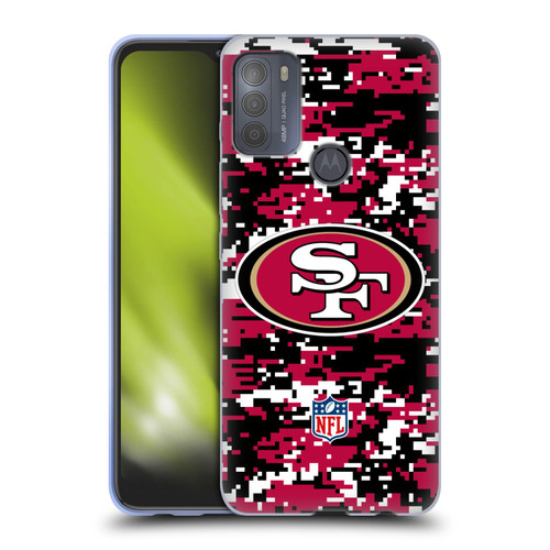 NFL San Francisco 49ers Graphics Digital Camouflage Soft Gel Case for Motorola Moto G50