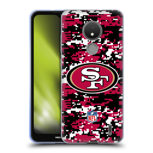 NFL San Francisco 49ers Graphics Digital Camouflage Soft Gel Case for Nokia C21