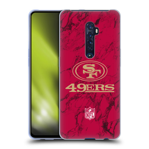 NFL San Francisco 49ers Graphics Coloured Marble Soft Gel Case for OPPO Reno 2