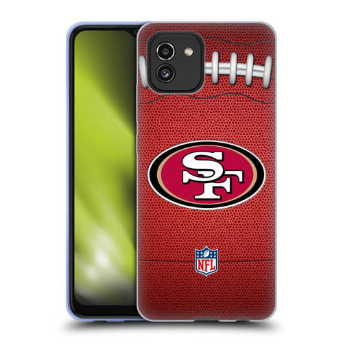 NFL San Francisco 49ers Graphics Football Soft Gel Case for Samsung Galaxy A03 (2021)