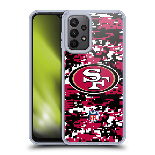NFL San Francisco 49ers Graphics Digital Camouflage Soft Gel Case for Samsung Galaxy A23 / 5G (2022)